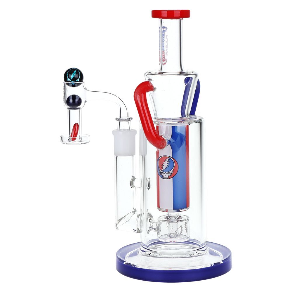 8821b1fc-6f67-4b8c-907d-08e85b54429c.jpg Grateful Dead x Pulsar Cascade Waterfall Recycler Rig Set - 9" / 14mm F - Image 1