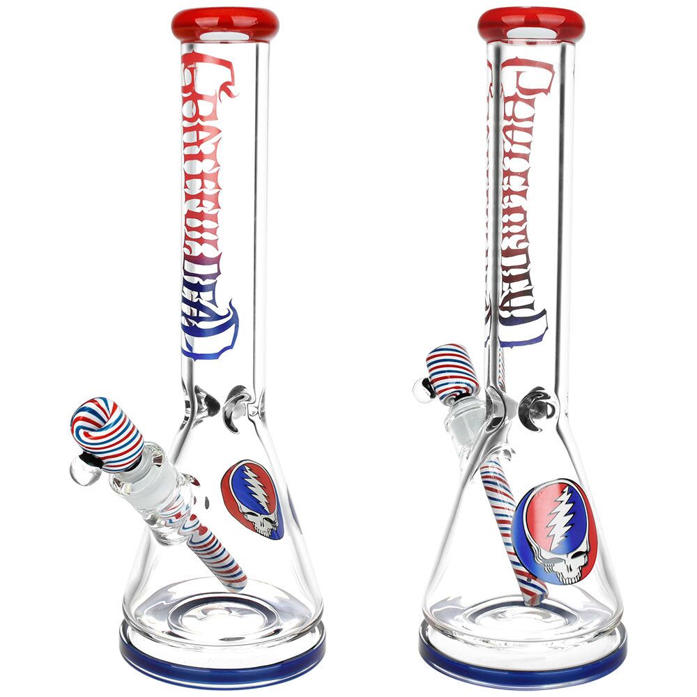 f81196c1-2ffe-44a4-9988-38fdfb313711.jpg Grateful Dead x Pulsar "Liberty Beaker" Water Pipe - 15.75" / 14mm F - Image 1