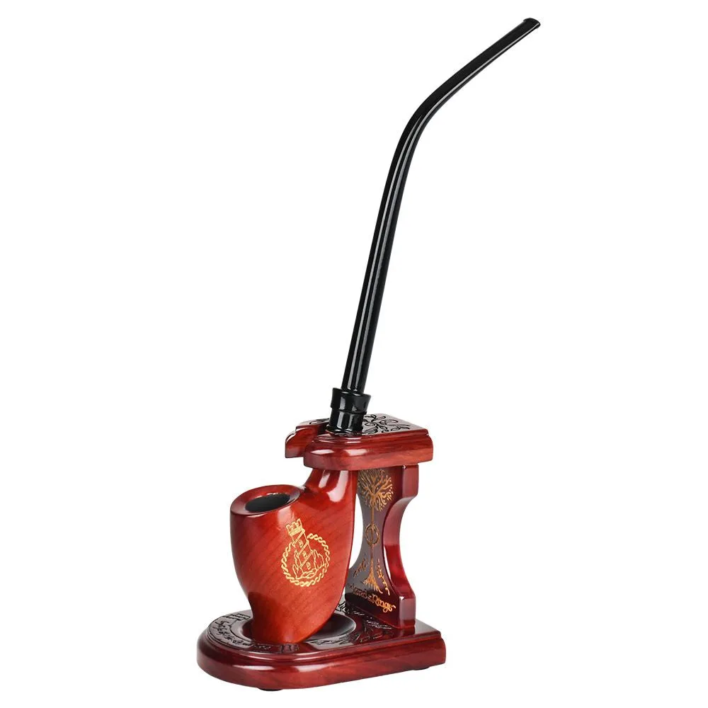 Pulsar Shire Pipes x LoTR TWO TOWERS Pipe & MIDDLE-EARTH Pipe Stand Bundle - 12" - Image 1